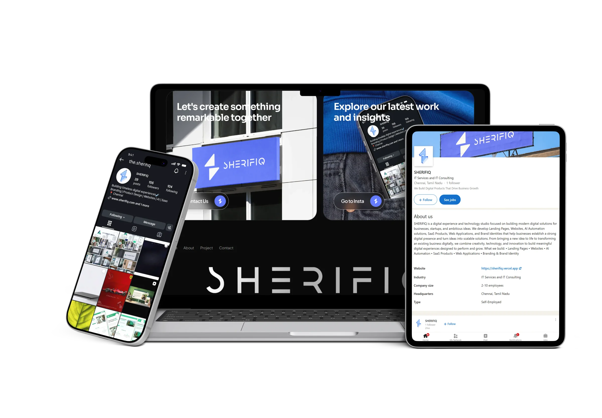 Sherifiq Showcase Mockup